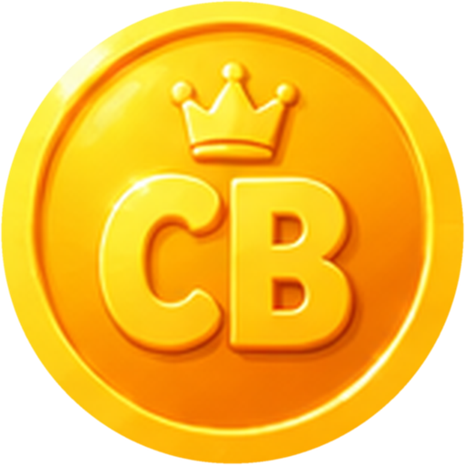 CB coin, front